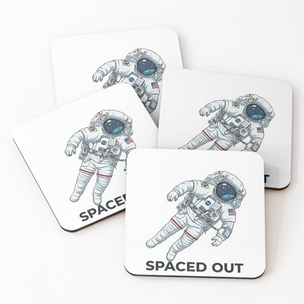 Item preview, "Spaced Out" Astronaut Graphic - Floating NASA Style Cosmonaut Illustration designed and sold by SarcasmReigns.