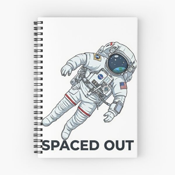 Item preview, "Spaced Out" Astronaut Graphic - Floating NASA Style Cosmonaut Illustration designed and sold by SarcasmReigns.