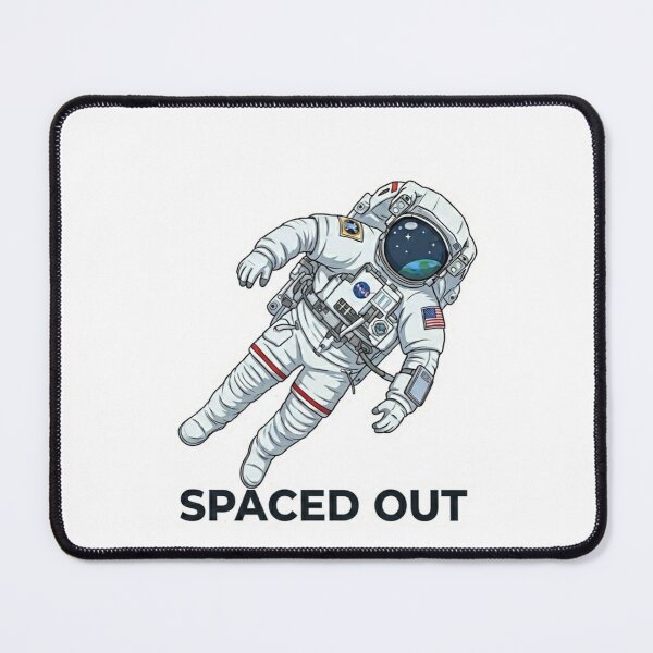 Item preview, "Spaced Out" Astronaut Graphic - Floating NASA Style Cosmonaut Illustration designed and sold by SarcasmReigns.