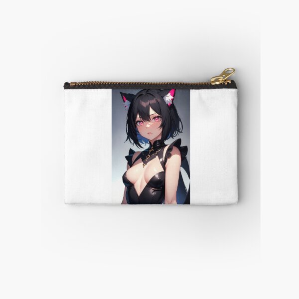 Item preview, Sekizawa Chiriko Gothic Nekomimi – Sleek Black Catgirl Anime Art designed and sold by iloveanimechibi.