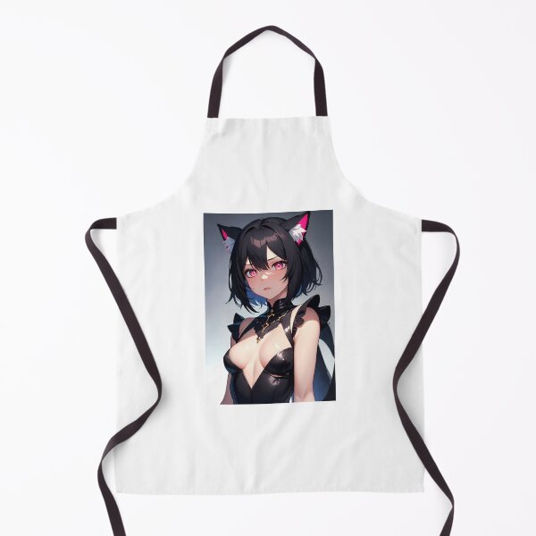Item preview, Sekizawa Chiriko Gothic Nekomimi – Sleek Black Catgirl Anime Art designed and sold by iloveanimechibi.