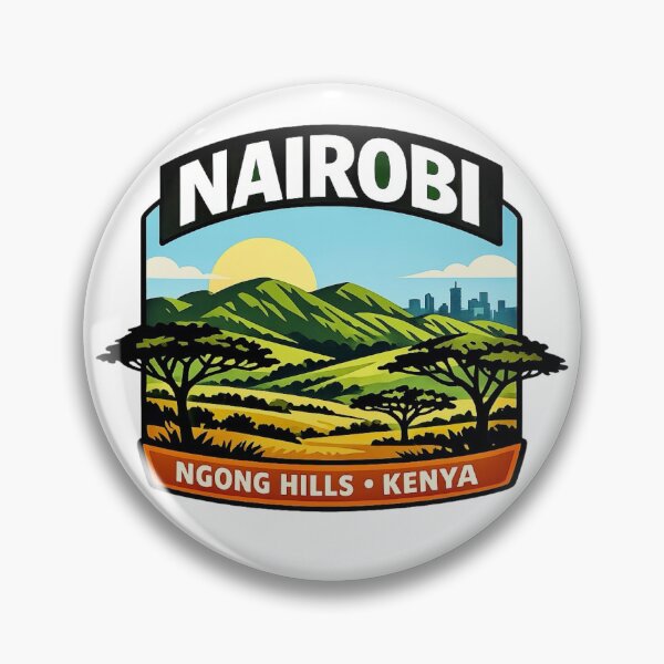 Item preview, Nairobi, Kenya - Ngong Hills designed and sold by Myra365Art.