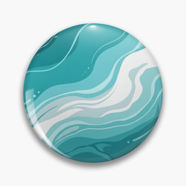 Item preview, Turquoise Marble Illustration with White designed and sold by Ciervo Primavera.