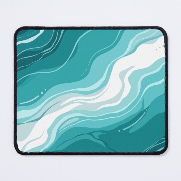 Item preview, Turquoise Marble Illustration with White designed and sold by Ciervo Primavera.