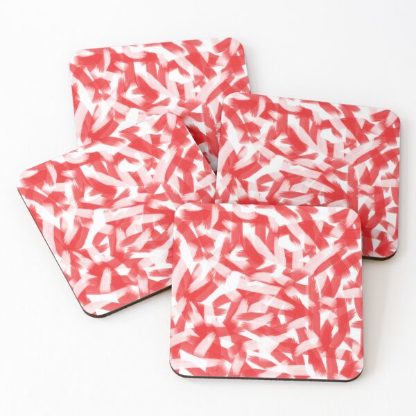 Item preview, White and Red Abstract Poland designed and sold by Ameliatra Design.