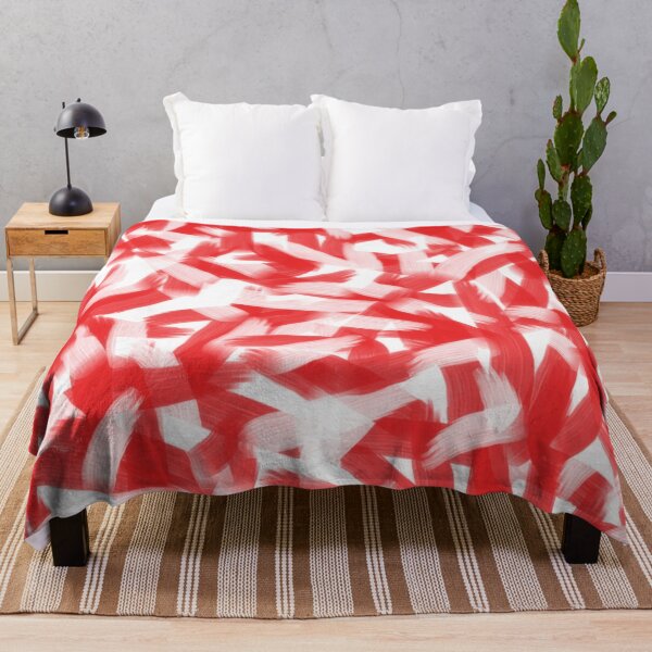 Item preview, White and Red Abstract Poland designed and sold by Ameliatra Design.