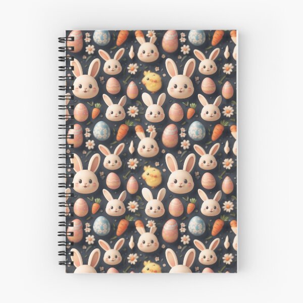 Item preview, Cute Kawaii Easter Icon Pattern – Bunny Chick Egg Carrot Flower Pastel Spring Pattern, Kawaii Easter Pattern Design designed and sold by SmartyWonders.
