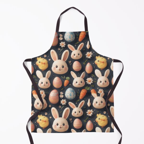 Item preview, Cute Kawaii Easter Icon Pattern – Bunny Chick Egg Carrot Flower Pastel Spring Pattern, Kawaii Easter Pattern Design designed and sold by SmartyWonders.
