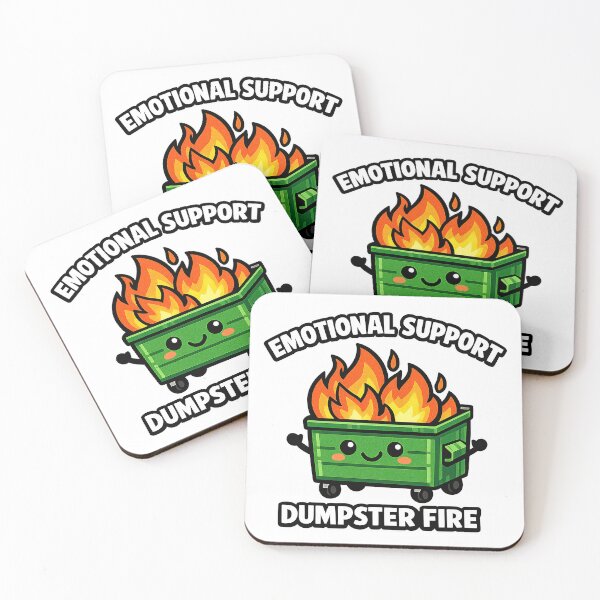 Item preview, Emotional Support Dumpster Fire Buddy designed and sold by BoostingBliss.