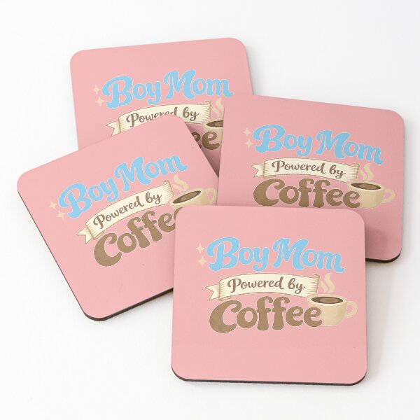Item preview, Boy Mom Powered by Coffee Funny Mom of Boys Gift designed and sold by TshirtMyMom.