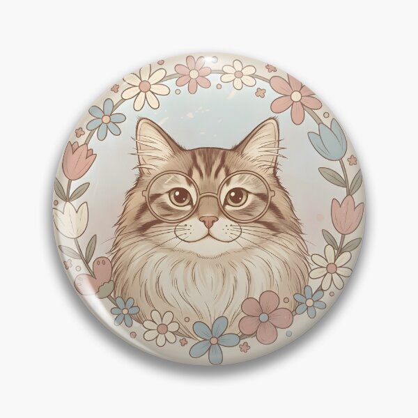 Item preview, Vintage Cat with Flowers designed and sold by LMDIGITAL6.