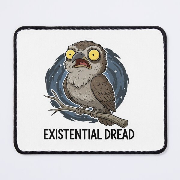 Item preview, Existential Dread Potoo Bird – Funny Cosmic Horror Owl Illustration designed and sold by SarcasmReigns.