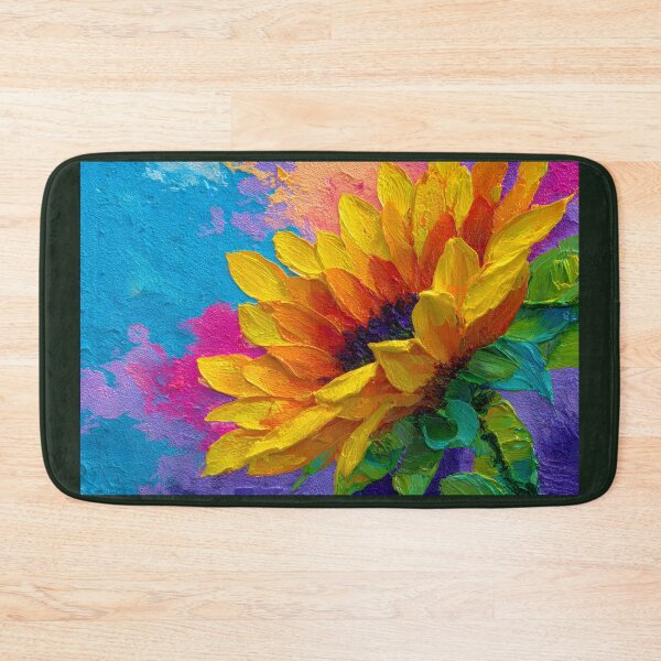 Item preview, Spring in Bloom - Vibrant Abstract Sunflower Art with Bold Yellow Petals designed and sold by OlfactoART Studio.