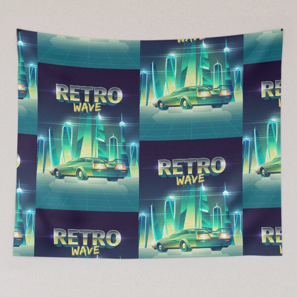 Item preview, Retrowave - Futuristic City Sports Car 80s Style designed and sold by Hipatye26.