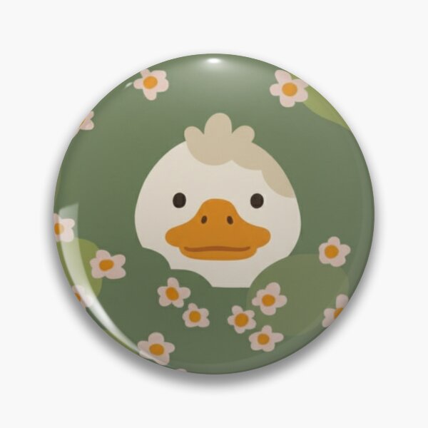 Item preview, Minimalist duckling with flowers – Cute wallpaper style pattern designed and sold by HeyHas.