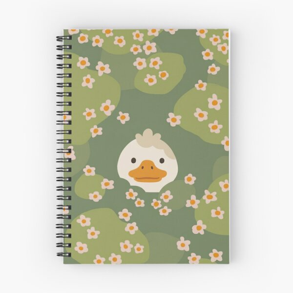 Item preview, Minimalist duckling with flowers – Cute wallpaper style pattern designed and sold by HeyHas.