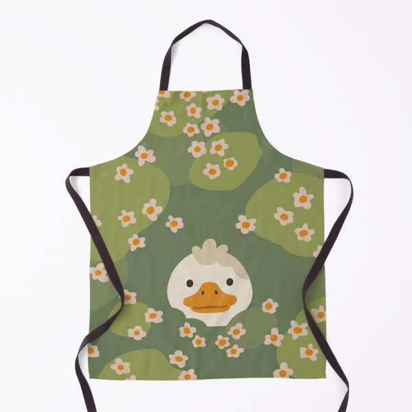 Item preview, Minimalist duckling with flowers – Cute wallpaper style pattern designed and sold by HeyHas.
