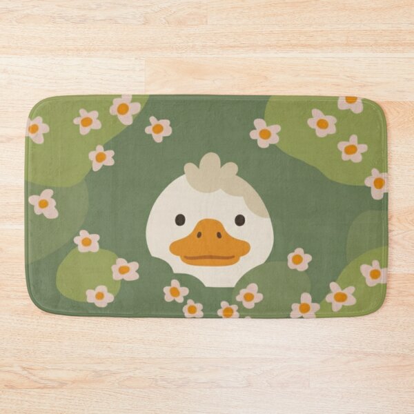 Item preview, Minimalist duckling with flowers – Cute wallpaper style pattern designed and sold by HeyHas.
