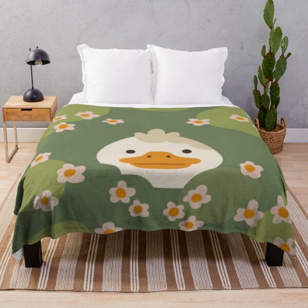 Item preview, Minimalist duckling with flowers – Cute wallpaper style pattern designed and sold by HeyHas.
