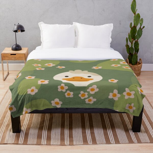 Item preview, Patito minimalista con flores – Patrón cute estilo wallpaper designed and sold by HeyHas.