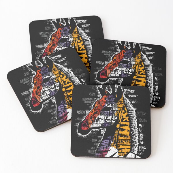 Item preview, Colorful Zebra Typography Art - Bold Wildlife Word Art Silhouette on Dark Background designed and sold by OlfactoART Studio.