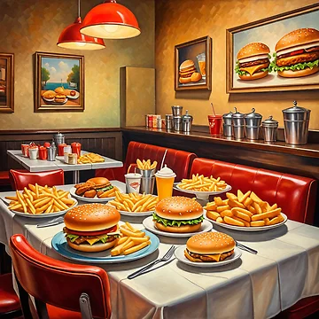 Artwork thumbnail, Fast Food Restaurant by ReneMM