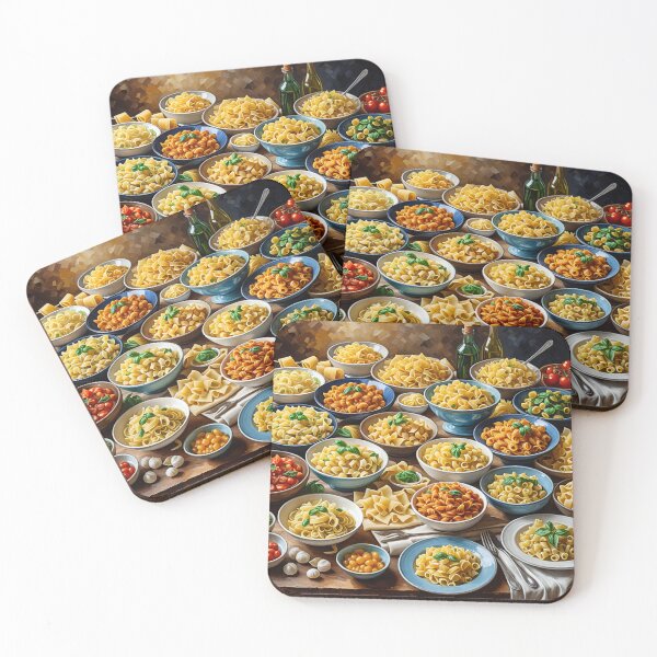 Item preview, A table full of pasta dishes designed and sold by ReneMM.