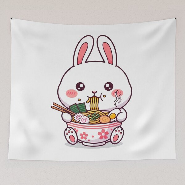 Item preview, Cute Japanese Bunny Noodle Lover designed and sold by Pollock.