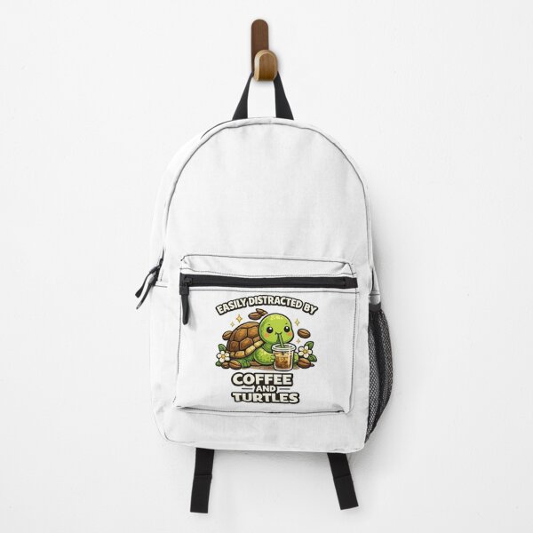 Item preview, Easily Distracted By Coffee and Turtles designed and sold by BoostingBliss.
