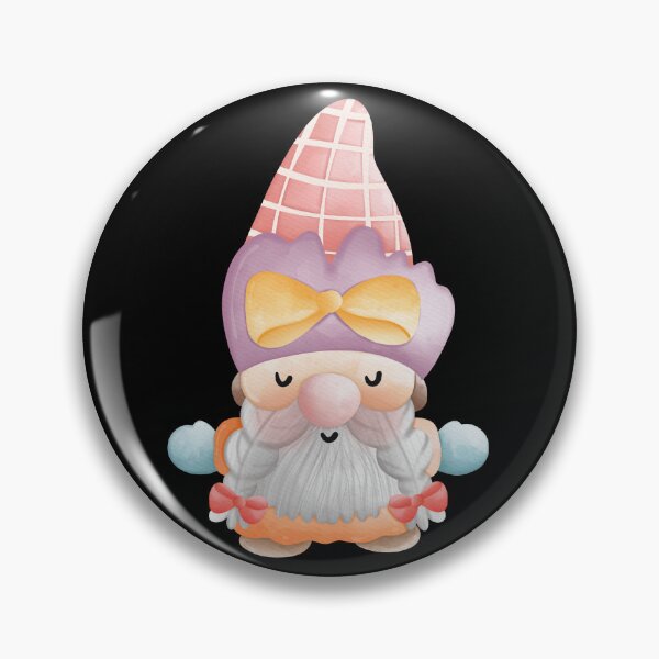 Item preview, Cute Pastel Spring Gnome with Bow Hat – Kawaii Watercolor Garden Gnome Illustration designed and sold by FestivityFinds.