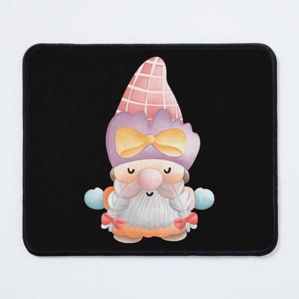 Item preview, Cute Pastel Spring Gnome with Bow Hat – Kawaii Watercolor Garden Gnome Illustration designed and sold by FestivityFinds.