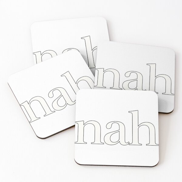 Item preview, Minimalist 'Nah' Text Graphic designed and sold by Pollock.