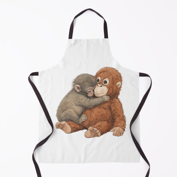 Item preview, PUNCH JAPANESE MACAQUE SLEEPING WITH DJUNGELSKOG ORANGUTAN designed and sold by LIS AND MELIVERSO.