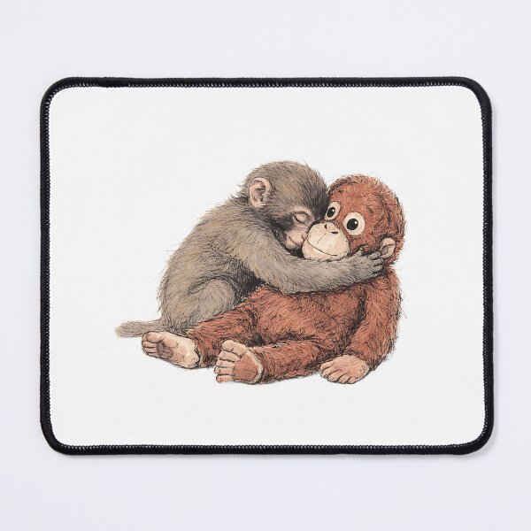 Item preview, PUNCH JAPANESE MACAQUE HUGGING DJUNGELSKOG ORANGUTAN PLUSH designed and sold by LIS AND MELIVERSO.