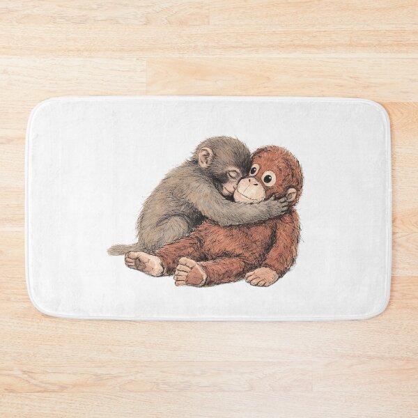 Item preview, PUNCH JAPANESE MACAQUE HUGGING DJUNGELSKOG ORANGUTAN PLUSH designed and sold by LIS AND MELIVERSO.