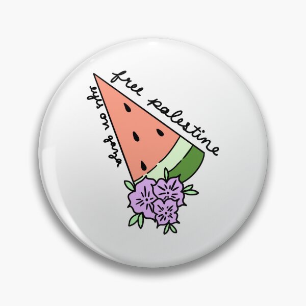 Item preview, Free Palestine watermelon eyes on Gaza humanitarian no war colored art designed and sold by Mariecobiz.