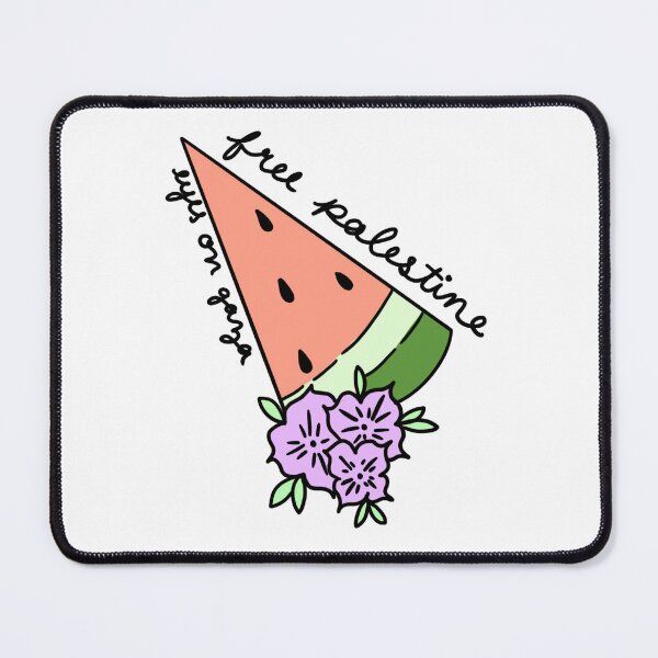 Item preview, Free Palestine watermelon eyes on Gaza humanitarian no war colored art designed and sold by Mariecobiz.