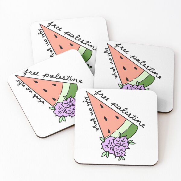 Item preview, Free Palestine watermelon eyes on Gaza humanitarian no war colored art designed and sold by Mariecobiz.
