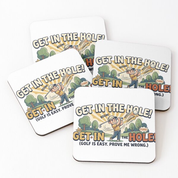Item preview, Funny Sarcastic Golfer – Get In The Hole – Retro Golf Meme Quote designed and sold by Wear Sculpt.