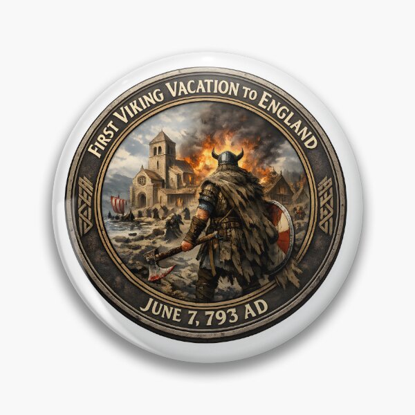 Item preview, First Viking Vacation to England June 7, 793 AD designed and sold by Bjorkqvist.