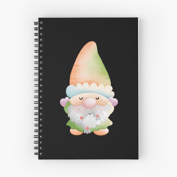 Item preview, Cute Watercolor Pastel Gnome Sticker with Ombre Hat (Orange Green) designed and sold by FestivityFinds.