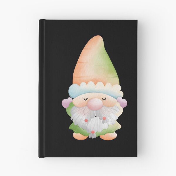 Item preview, Cute Watercolor Pastel Gnome Sticker with Ombre Hat (Orange Green) designed and sold by FestivityFinds.