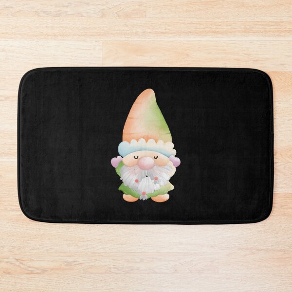Item preview, Cute Watercolor Pastel Gnome Sticker with Ombre Hat (Orange Green) designed and sold by FestivityFinds.