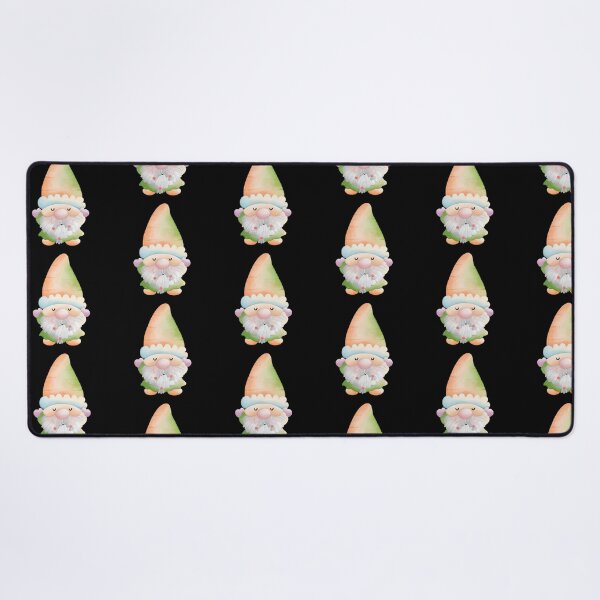 Item preview, Cute Watercolor Pastel Gnome Sticker with Ombre Hat (Orange Green) designed and sold by FestivityFinds.