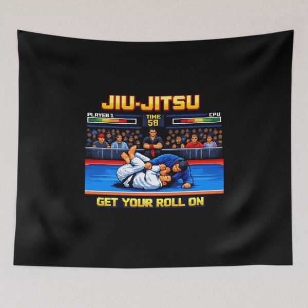 Item preview, Jiu-Jitsu Retro Video Game BJJ designed and sold by MojaveTradePost.
