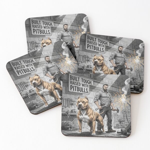 Item preview, Built Tough Raised With Pitbulls designed and sold by PetJoyPrintsCO.