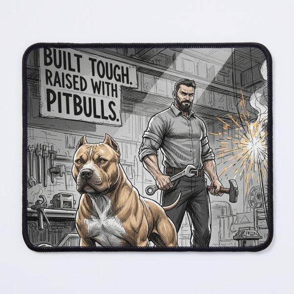 Item preview, Built Tough Raised With Pitbulls designed and sold by PetJoyPrintsCO.