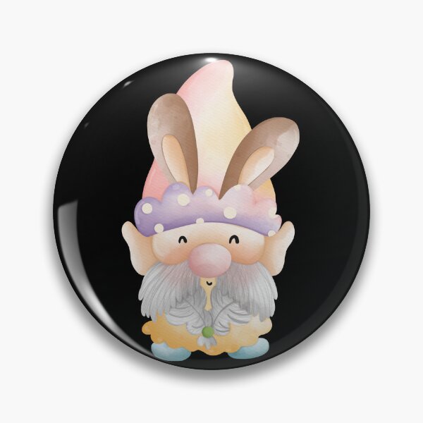 Item preview, Cute Watercolor Easter Bunny Ears Gnome Sticker in Pastel Hat designed and sold by FestivityFinds.