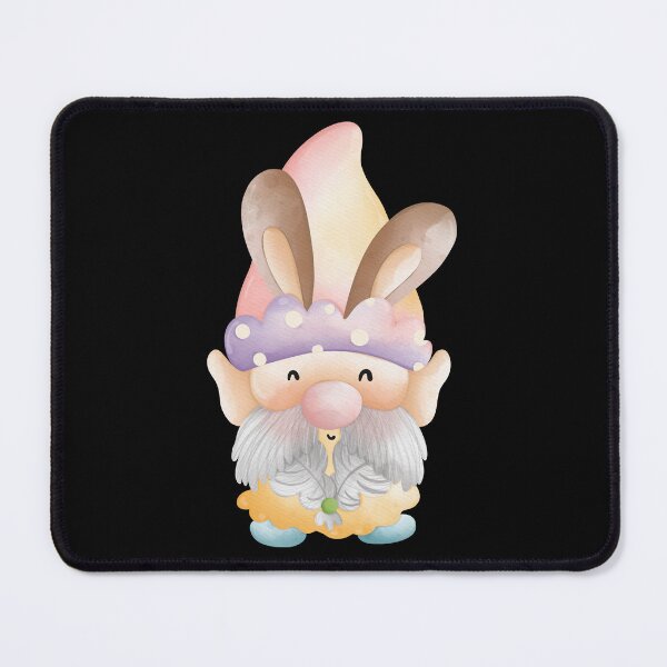 Item preview, Cute Watercolor Easter Bunny Ears Gnome Sticker in Pastel Hat designed and sold by FestivityFinds.