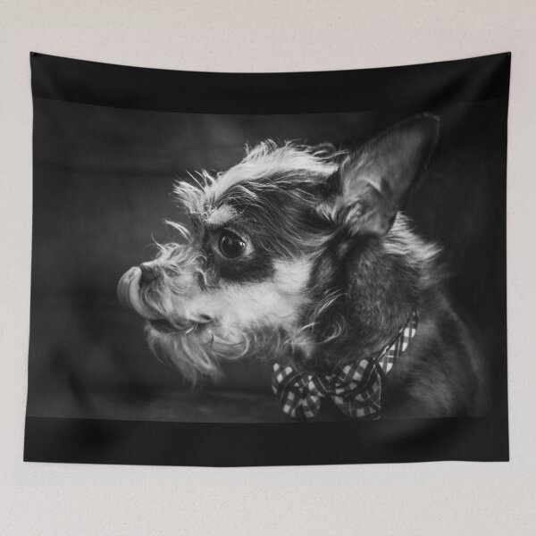 Item preview, Sophisticated Dapper Dog in Checkered Bowtie designed and sold by Avenue-Abstract.